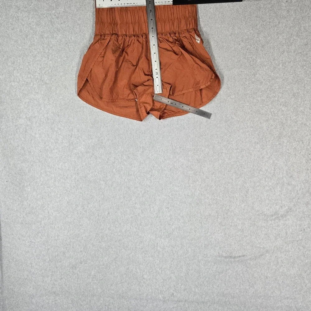 Free People Movement Women Activewear Shorts S Rust The Way Home Stretch